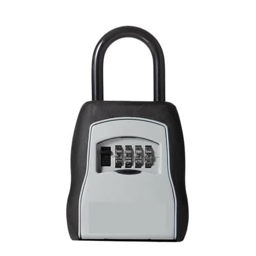 XUWEWI Schlüsselbox Outdoor-Schlüsselsafe Kombination Vorhängeschloss Schloss Legierung Material Haken Sicherheits-Aufbewahrungsbox von XUWEWI