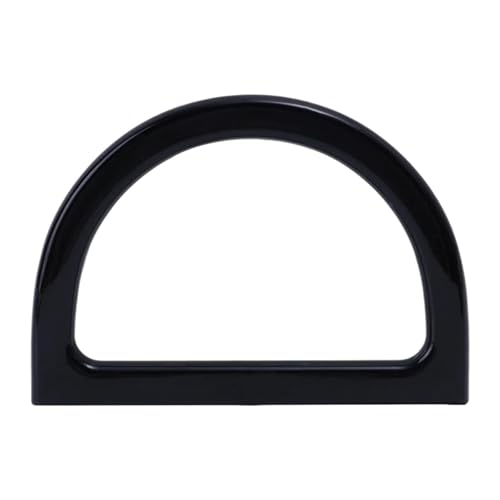 XUWEWI Taschengriffe Holz 4 Stück D-förmige Taschengriffe, DIY-Ersatzgriffe for Handtaschen, Tragegriffe, Geldbörsen, Taschengurte, Holztaschengriffe, Zubehör(Black) von XUWEWI