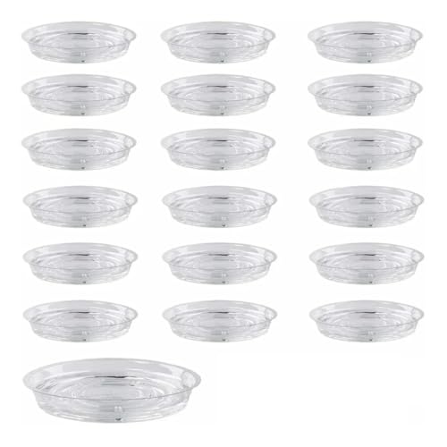 XUWEWI Untersetzer Für Pflanzen 10 Stück Blumentopf-Tablett for Gartenpflanzen, Kunststoff-Tablett, runder Blumentopf, Basisbehälter, Desktop-Tablett(10Inch) von XUWEWI