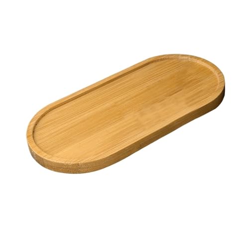 XUWEWI Untersetzer Für Pflanzen 2 Stück Blumentopf-Tablett for Pflanzen, Gartenbedarf, Blumentopfständer, Pflanzgefäß, Sukkulenten, for Zuhause, Balkon, Holztablett(16.2X7.8X1CM) von XUWEWI