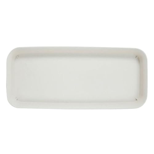 XUWEWI Untersetzer Für Pflanzen 3 Stück Blumentopf-Tablett aus Kunststoff, rechteckig, for drinnen und draußen, Kunststoff-Tablett, Untersetzer, Pflanzen-Untersetzer, Tropfschalen(White,40x17cm) von XUWEWI