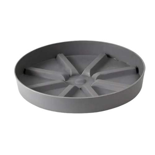 XUWEWI Untersetzer Für Pflanzen 3 Stück Pflanzen-Untersetzer-Tabletts, Pflanzen-Untertassen, Behälter-Zubehör for drinnen und draußen, Pflanzen-Tablett(Light Grey) von XUWEWI