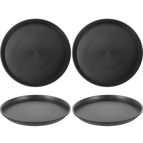 XUWEWI Untersetzer Für Pflanzen 4 Stück Pflanzen-Untertassen, große Tabletts for draußen, runde Haushaltsgeschirr, Blumentopf, Kunststoffschalen, drinnen, Töpfe, Tropf von XUWEWI