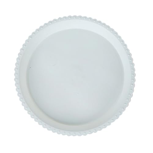 XUWEWI Untersetzer Für Pflanzen 5 Stück Blumentopf-Tablett, Kunststoff-Blumentopf-Tablett, Pflanzen-Tablett, runder Pflanzen-Untersetzer, Heim-Pflanz-Basis-Tabletts(White) von XUWEWI