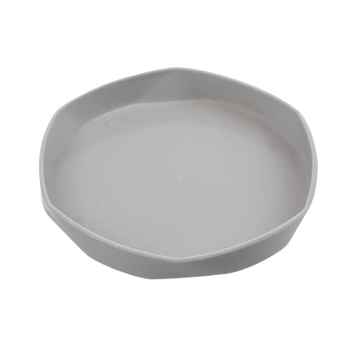 XUWEWI Untersetzer Für Pflanzen 5 Stück Blumentopf-Tablett aus Kunststoff for Pflanzen, Untersetzer, Kunststoff-Tablett, Untertassen for drinnen und draußen(Grey,11cm) von XUWEWI