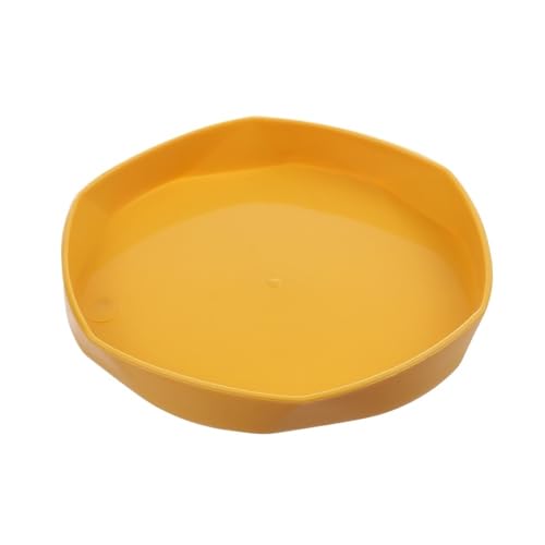 XUWEWI Untersetzer Für Pflanzen 5 Stück Blumentopf-Tablett aus Kunststoff for Pflanzen, Untersetzer, Kunststoff-Tablett, Untertassen for drinnen und draußen(Yellow,11cm) von XUWEWI