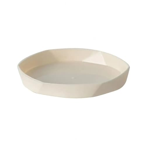 XUWEWI Untersetzer Für Pflanzen 5 Stück Blumentopf-Untersetzer, Topf-Tablett, Kunststoff-Pflanzen-Untertassen, multifunktionales Gartenzubehör(Beige) von XUWEWI