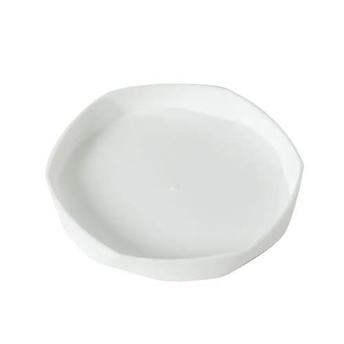 XUWEWI Untersetzer Für Pflanzen 5 Stück Blumentopf-Untersetzer, Topf-Tablett, Kunststoff-Pflanzen-Untertassen, multifunktionales Gartenzubehör(White) von XUWEWI