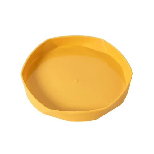 XUWEWI Untersetzer Für Pflanzen 5 Stück Blumentopf-Untersetzer, Topf-Tablett, Kunststoff-Pflanzen-Untertassen, multifunktionales Gartenzubehör(Yellow) von XUWEWI