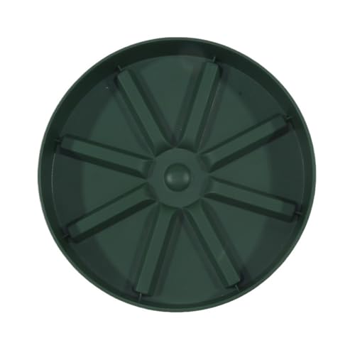 XUWEWI Untersetzer Für Pflanzen 5 Stück runde Blumentopf-Abtropfschale aus Kunststoff, dickere Pflanzenschale for drinnen und draußen, Hausgarten(Green) von XUWEWI