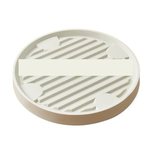 XUWEWI Untersetzer Für Pflanzen Abnehmbares Blumentopf-Tablett mit Rädern, runde, bewegliche Pflanzpalette, for den Außenbereich, Innenbereich, Baum, Blumen, Pflanzen, Pflanzgefäß(White,22cm) von XUWEWI