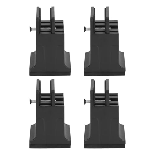 XUXHOU 4 PCs Weiche Gummibeete mit Schraubenclip, Verstellbare Möbel für Bequemen Schlaf und Betrieb, Geeignet für Alle Kraftmöbel (Black) von XUXHOU