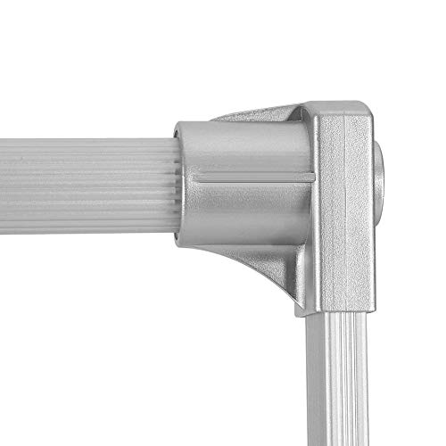 XUXHOU Bahngarderobe mit Nachhaltiger Süßer Rückkehr mit Teleskopischem Design, Verstellbare Kleiderschienen für Einen Schranksparvoll (830-1150mm) von XUXHOU