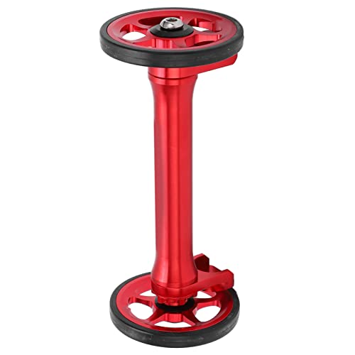 XUXHOU Bike Wheel-Verlängerungsstange 80 Mm Einstellbare Aluminium-Extender-Stange Zum Klappzyklus mit Antioxidationsbeschichtung Leichtes Gewicht 128G (Rot) von XUXHOU