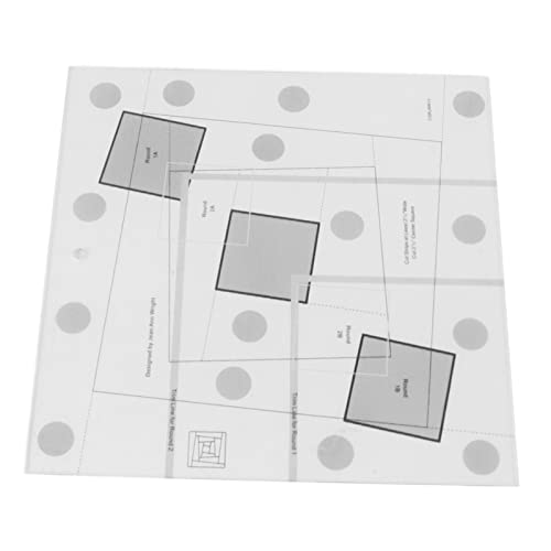 XUXHOU Blockkabine Quilt Lineal Langlebiger Acrylnählineer für DIY Craft Lovers Materialfarbe (10 Zoll) von XUXHOU