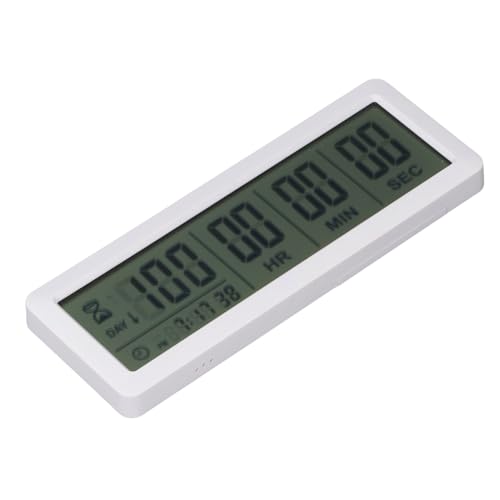 XUXHOU Count Down Timer Digital Countdown Timer Große Display -Uhr mit Stand und Magnet für Ruhestand Hochzeits Geburtstag Neues Baby -Projekt Treffen mit Vielseitigem und Bequemem Design (WHITE) von XUXHOU