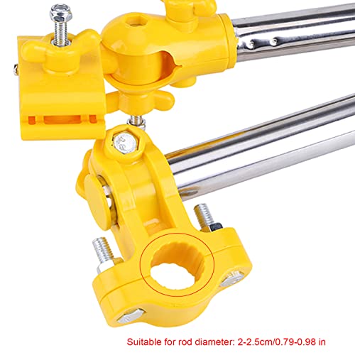 XUXHOU Einstellbare Edelstahl -Zungenpfützestütze für Einen Fahrrad -Rollstuhlstütze für Multifunktionale Dehnungsschirme (Yellow) von XUXHOU
