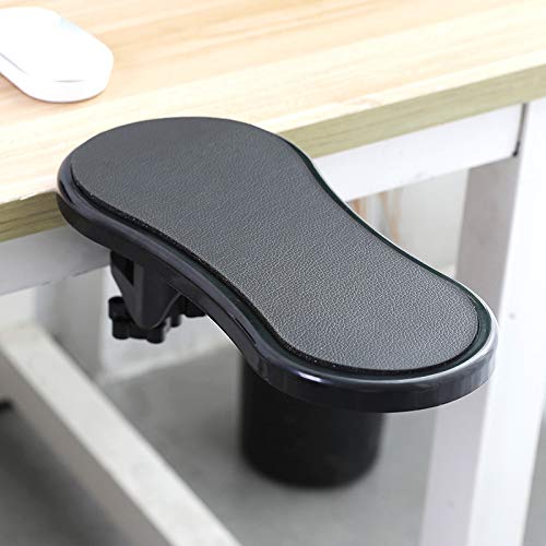 XUXHOU Einstellbare Rotierende Computer -Ruhe -Ruhe Unterstützung für das Haus zu Hause Almohadilla Ergonomischer Desktop Arm für Bequeme Arbeiten Silikon Abs (BLACK) von XUXHOU