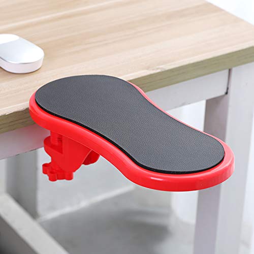 XUXHOU Einstellbare Rotierende Computer -Ruhe -Ruhe Unterstützung für das Haus zu Hause Almohadilla Ergonomischer Desktop Arm für Bequeme Arbeiten Silikon Abs (Rot) von XUXHOU