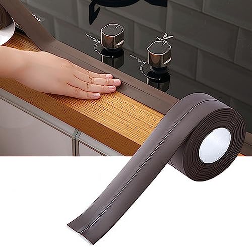 XUXHOU Flexibler Dekoratives Finish des PVC -Versiegelungsmittels für Badewannen und Wände - Wasserdichter Kantenschutz (Kaffee.) von XUXHOU
