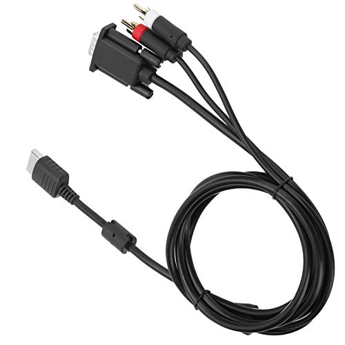 XUXHOU Flexibler VGA -Kabel mit Audioadapter für Dreamcast DC - Starker Verschleißfestigkeit Kompatibel mit Dreamcast DC Console XUXHOU Flexibler VGA -Kabel mit Audioadapter für Dreamcast DC - Starker Verschleißfestigkeit Kompatibel mit Dreamcast DC Console von XUXHOU