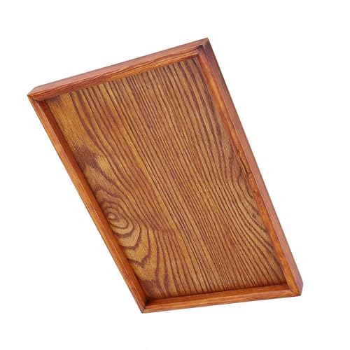XUXHOU Holz Teebak mit Glatte Oberfläche für Tee, Kaffee, Snacks und Getränke für Küche, Restaurant und Frühstück (30 * 20cm) von XUXHOU