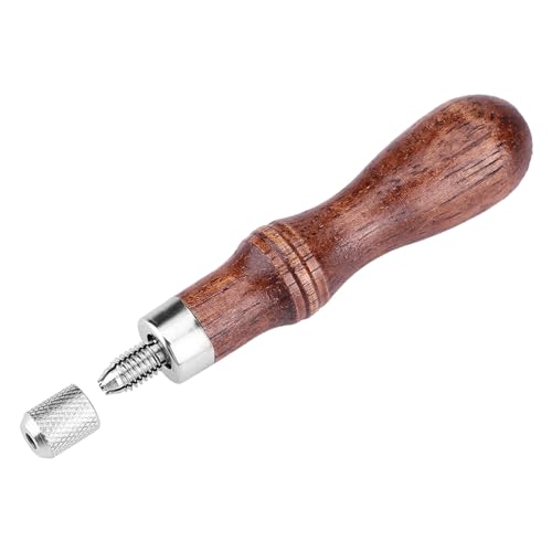XUXHOU Holzgriff Ledernähte Nähe Set für Do -thet -Self Ledercraft Enthusiasten, Einfaches Loch Punch Werkzeug Zum Basteln von Holz + Metall von XUXHOU