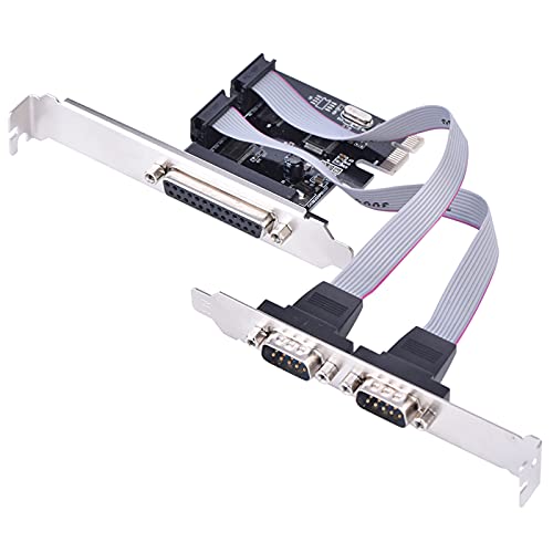XUXHOU PCIe Bis zu 2 DB9 RS232 Serienanschlüsse & 1 DB25 Parallel LPT -Poortadapter -Karte für Desktop XUXHOU PCIe Bis zu 2 DB9 RS232 Serienanschlüsse & 1 DB25 Parallel LPT -Poortadapter -Karte für Desktop von XUXHOU