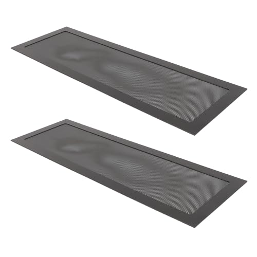 XUXHOU PVC -PC -Lüfterstaubfilter Fine Mesh Magnet Rahmengrills für Computerkühler Lüfter 2PCs, Einfache Wartung für PC Fallleistung, PVC Material (BLACK) von XUXHOU