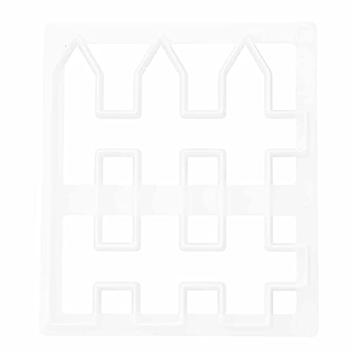 XUXHOU Plastikkuchenzaun Zum Dekorieren von Teig, Zaunform für Creme, ohne Mehrere Schritte, Weiße Form für, Ein Werkzeug Zum Dekorieren der Grenze mit 1 Packungskuchen von XUXHOU