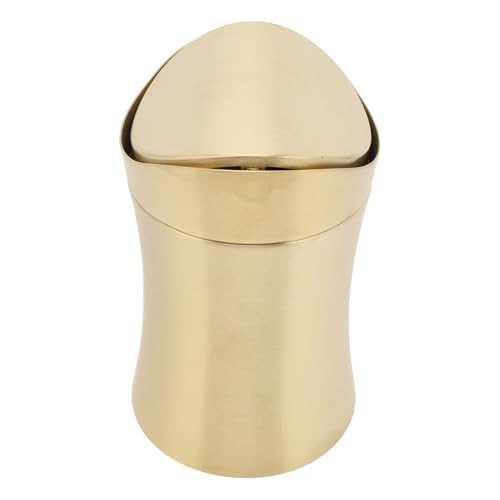 XUXHOU Robuster Edelstahl -Arbeitsplatte Mülleimer Desktop Kleiner Müllbehälter mit Deckel für Home Office XUXHOU Robuster Edelstahl -Arbeitsplatte Mülleimer Desktop Kleiner Müllbehälter mit Deckel für Home Office von XUXHOU