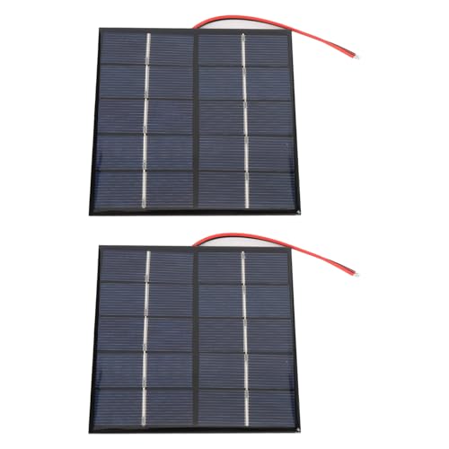 XUXHOU Solarpanel, 2 Stück, 1,2 W, 5 V, Kleines Solarladegerät, Polysilizium mit Elektronischem Kabel für Telefon-Tablet-Kamera XUXHOU Solarpanel, 2 Stück, 1,2 W, 5 V, Kleines Solarladegerät, Polysilizium mit Elektronischem Kabel für Telefon-Tablet-Kamera von XUXHOU