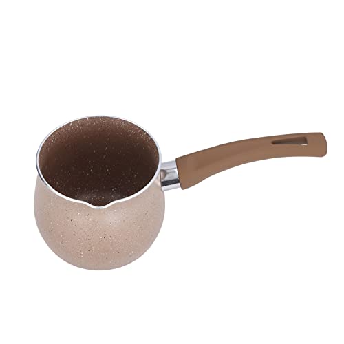 XUXHOU Tragbare Eingriffs -Tee -Kochkoch Mini Milchpfanne (Kaffeefarbe) von XUXHOU