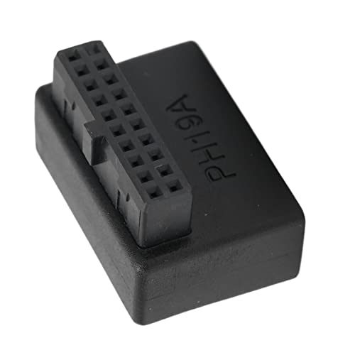 XUXHOU USB -Frontplattenadapter USB 3.0 19pin bei 20pin Header -Adapter für Computerbasisplatte, Stecker und Fortpflanzung für /, ABSA Material (A) von XUXHOU