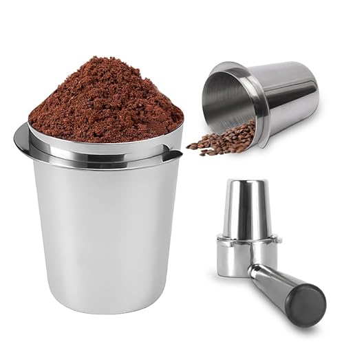 Kaffee Siebträger Dosierbecher, 58mm Kaffeepulver Dosierbecher Edelstahl Kaffeeverteiler Kaffeedosierbecher Pulverzuführungsteil Kaffeemühle Dosierbecher Dosing Cup Siebträger für Espressomaschine Kaffee Siebträger Dosierbecher, 58mm Kaffeepulver Dosierbecher Edelstahl Kaffeeverteiler Kaffeedosierbecher Pulverzuführungsteil Kaffeemühle Dosierbecher Dosing Cup Siebträger für Espressomaschine von XUXIAOKJ