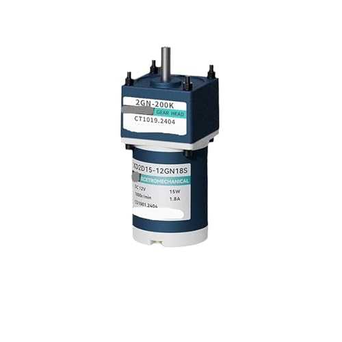 XUXINYCS 12 V 24 V DC Getriebe-Reduziermotor, 15 W, hohe Drehmomentdrehzahl, verstellbarer CW CCW-Motor XUXINYCS 12 V 24 V DC Getriebe-Reduziermotor, 15 W, hohe Drehmomentdrehzahl, verstellbarer CW CCW-Motor von XUXINYCS