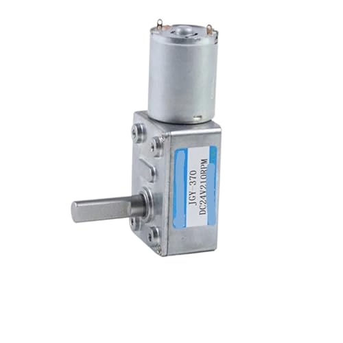 XUXINYCS 12V/24V Volt DC Schneckengetriebe Reduziermotor Einstellbare Geschwindigkeit Can CW CCW Selbstsichernder Mikromotor mit hohem Drehmoment JGY-370 von XUXINYCS