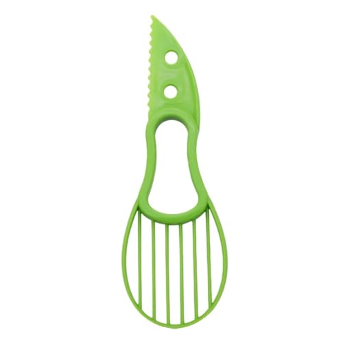 XUXPFJ 3-in-1-Multifunktions-Avocadoschäler, Fruchtfleischtrenner, Kunststoff, Orangen-/Kiwi-Obstschäler, Messerschneider, Haushaltsküchenzubehör(GN) von XUXPFJ