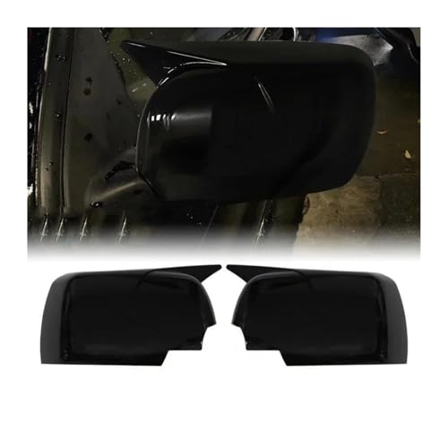XUXRHMEAN Auto RückspiegelKappe Für L&and R&Over Range Rover L322 MK3 (2002–2006) Spiegelkappen, 1 Paar, Auto-Spiegelkappen (Bright Black) von XUXRHMEAN