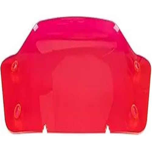 XUXRHMEAN Für Harley CVO Street Glide FLHXSE FLHX 2023 2024 Motorrad-Windschutzscheibe Mit Wellendesign Motorrad Windabweiser Spoiler(Rot) von XUXRHMEAN