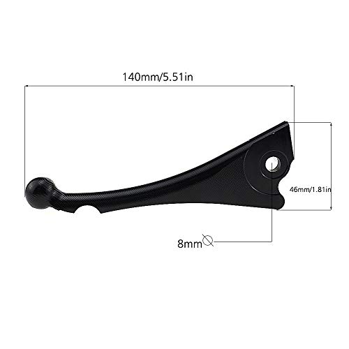 XUXRHMEAN Für G&ranturismo 125/200 GTS 125/250 S300 S&uper CNC Aluminium Scooter Schwarz Bremskupplungshebel Zubehör Kupplung Bremshebel von XUXRHMEAN