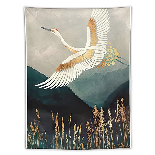 Boho Mountain Eleganter Flugposter, Polyester, Wandteppich, Wandkunst, Bilddrucke, zum Aufhängen, Foto, Geschenkidee, Dekoration, Heimteppiche, Kunstwerke, 152,4 x 203,2 cm von XUYANG