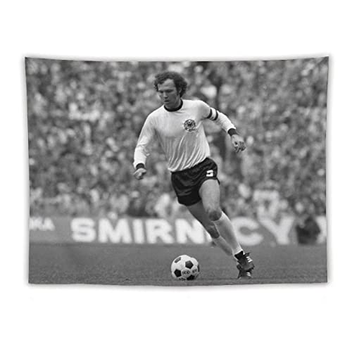 Franz Beckenbauer Sport Fußballspieler Poster Polyester Wandteppich Kunstdruck Moderne Familie Schlafzimmer Dekor Wandteppiche 152,4 x 203,2 cm von XUYANG