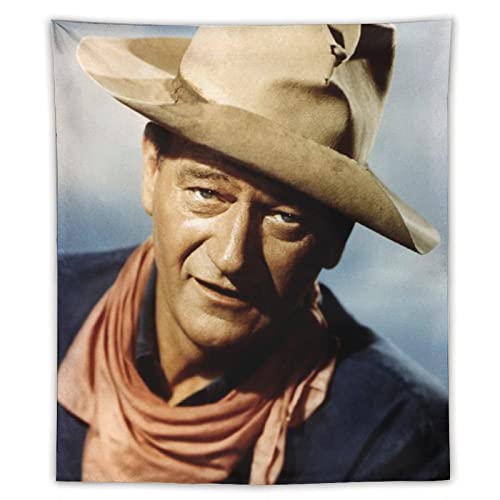 John Wayne American Movie Old Actor Poster Tapisserie Kunstdruck Wandbild Foto Paint Tapisserie Hängende Bild Familie Schlafzimmer Dekor Geschenk 127 x 152,4 cm von XUYANG