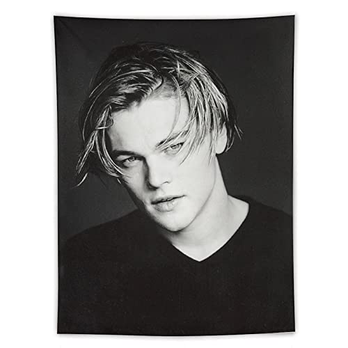 Leonardo DiCaprio Berühmter amerikanischer Schauspieler, junges Poster, berühmtes Bilddruck, Wandkunst, Wandteppich, Gemälde, Polyester, Kunstwerke, Geschenkidee, Raum, ästhetisch, 152,4 x 203,2 cm von XUYANG