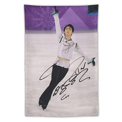 Yuzuru Hanyu Poster Figur Skating Athleten Japanischer Druck Tapisserie Wandkunst Polyester Malerei Geschenke Schlafzimmer Wohnzimmer Dekor Modernes Zuhause 101,6 x 152,4 cm von XUYANG