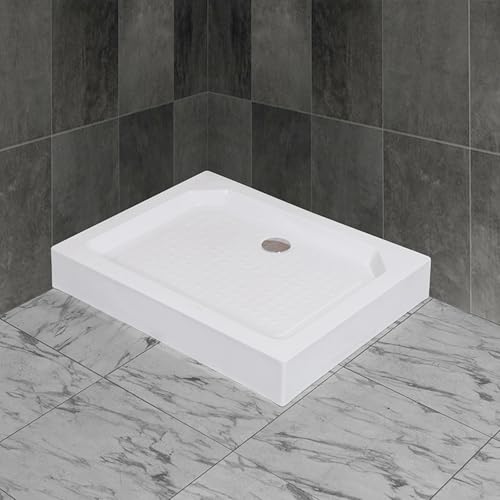 Camping-Duschmatte, Eckduschboden,Tragbare Innendusche For Senioren,Wohnmobil-Duschset,Quadratischer Duschkabinenboden,Badezimmer-Toilettenbehälter(35.4x47.2x5.9in) von XUZAOJUN