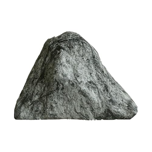 Dekorativer Garten-Simulationsfelsen,Kunststein For Die Landschaftsgestaltung Im Freien,Fiberglasmaterial,Verwendet For Die Landschaftsgestaltung,Innendekoration(Gray,12.6x8.3x5.9in) von XUZAOJUN