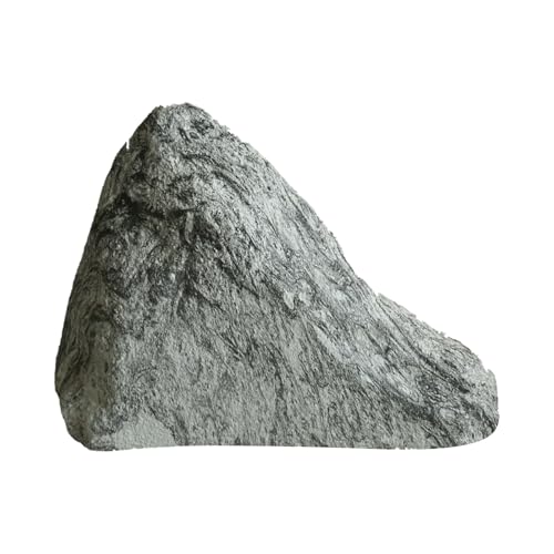 Dekorativer Garten-Simulationsfelsen,Kunststein For Die Landschaftsgestaltung Im Freien,Fiberglasmaterial,Verwendet For Die Landschaftsgestaltung,Innendekoration(Gray,19.7x14.6x13in) von XUZAOJUN