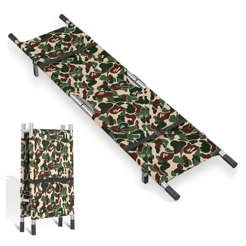Faltbare,Tragbare Transporttrage,Multifunktionale Medizinische Notfall-Rettungstrage,Such- Und Rettungsausrüstung,For Erste Hilfe,Heimgebrauch Und Patientenrettung(Camouflage) von XUZAOJUN
